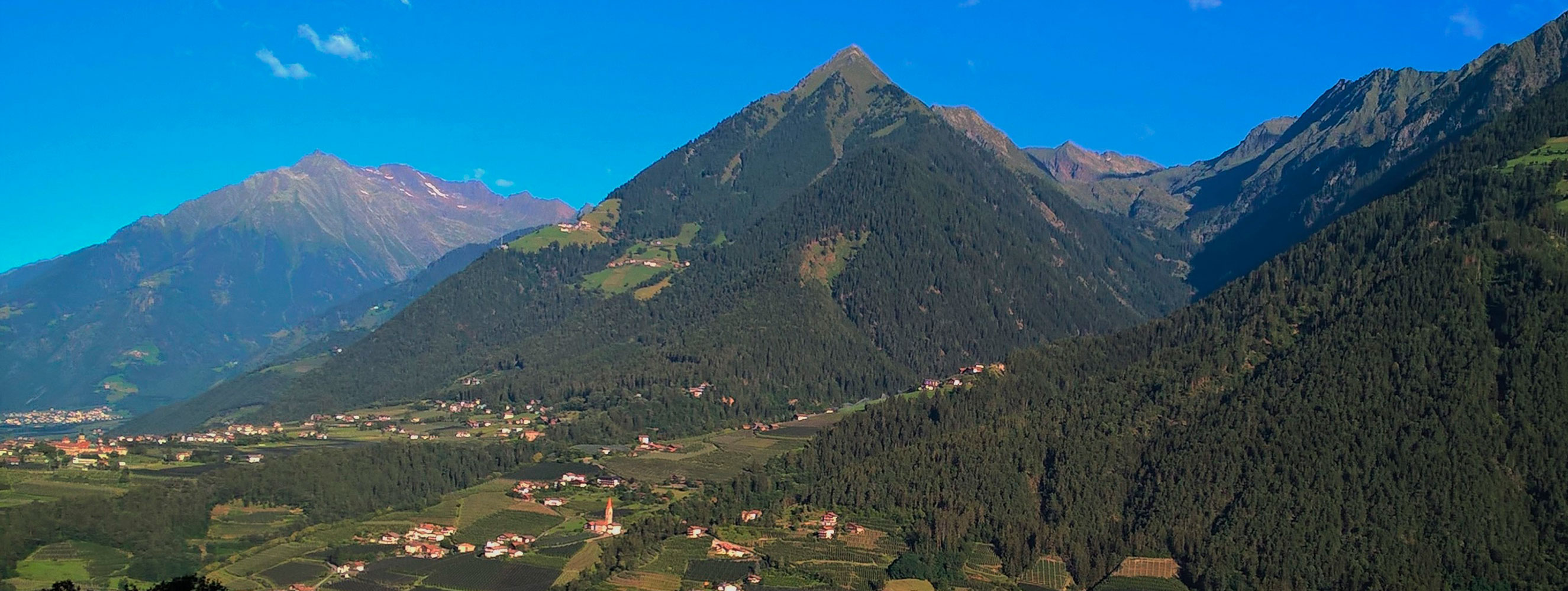 Panoramablick vom Gasthof Tiefenbrunn